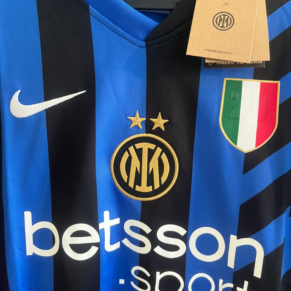 Inter Milan matchtröja Nike blå/svart - 1