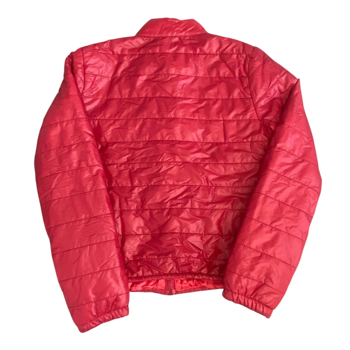 Röd quiltad pufferjacka från Don Confuse - 1