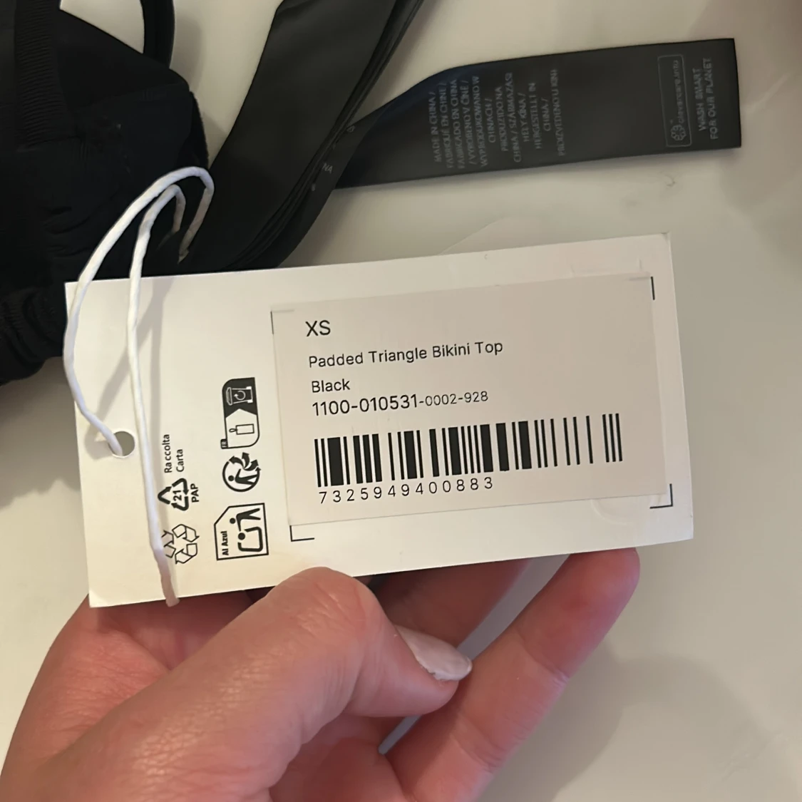 Svart triangelbikini - 1