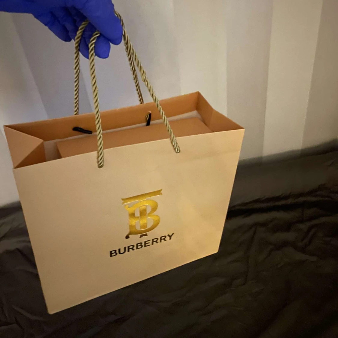 Burberry rutigt skärp med B-spänne - 2