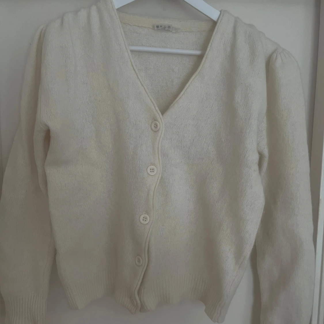 Krämvit ullkofta - 1