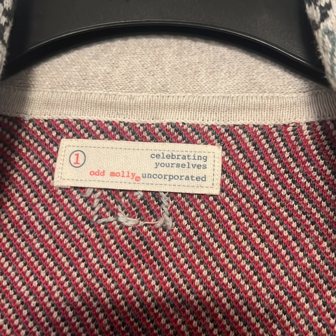 Mönstrad kofta från Odd Molly med knyt - 1