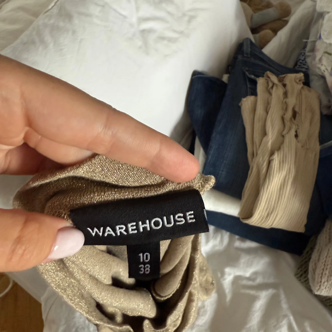 Glittrig one shoulder topp  - 3