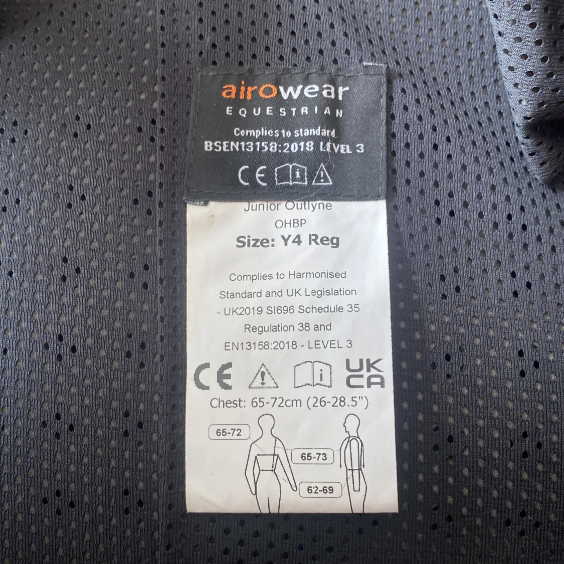 Svart säkerhetsväst från Airowear - 2