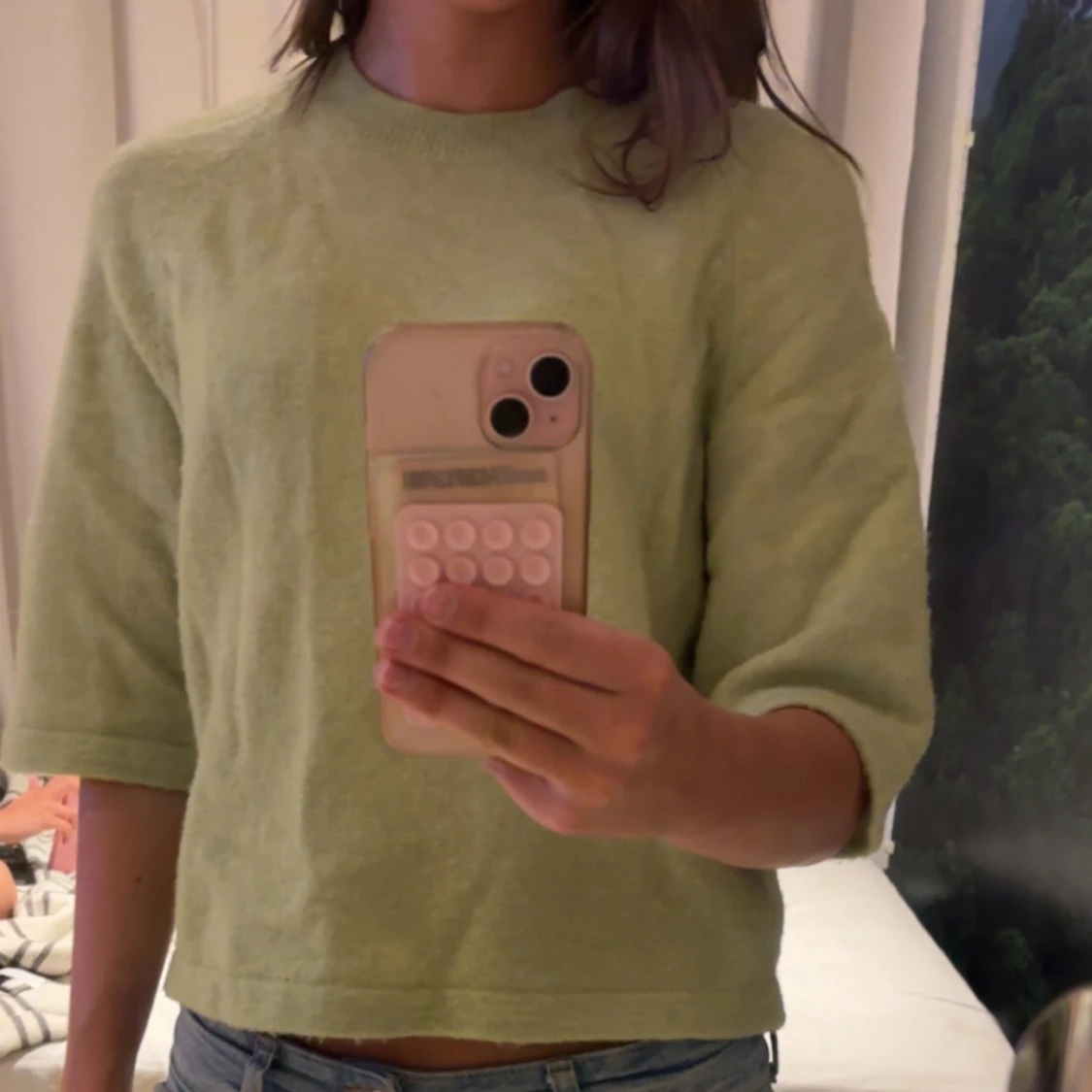 Ljusgrön stickad tröja & Other Stories - 1