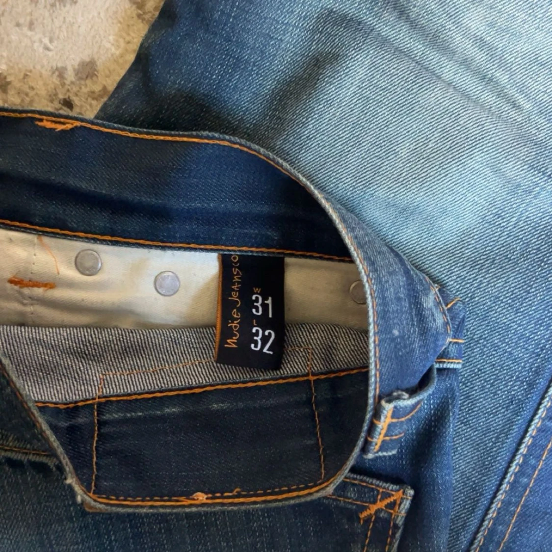 Blåa nudie jeans - 2