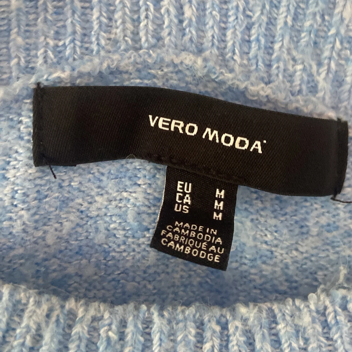 Ljusblå stickad tröja Vero Moda - 1