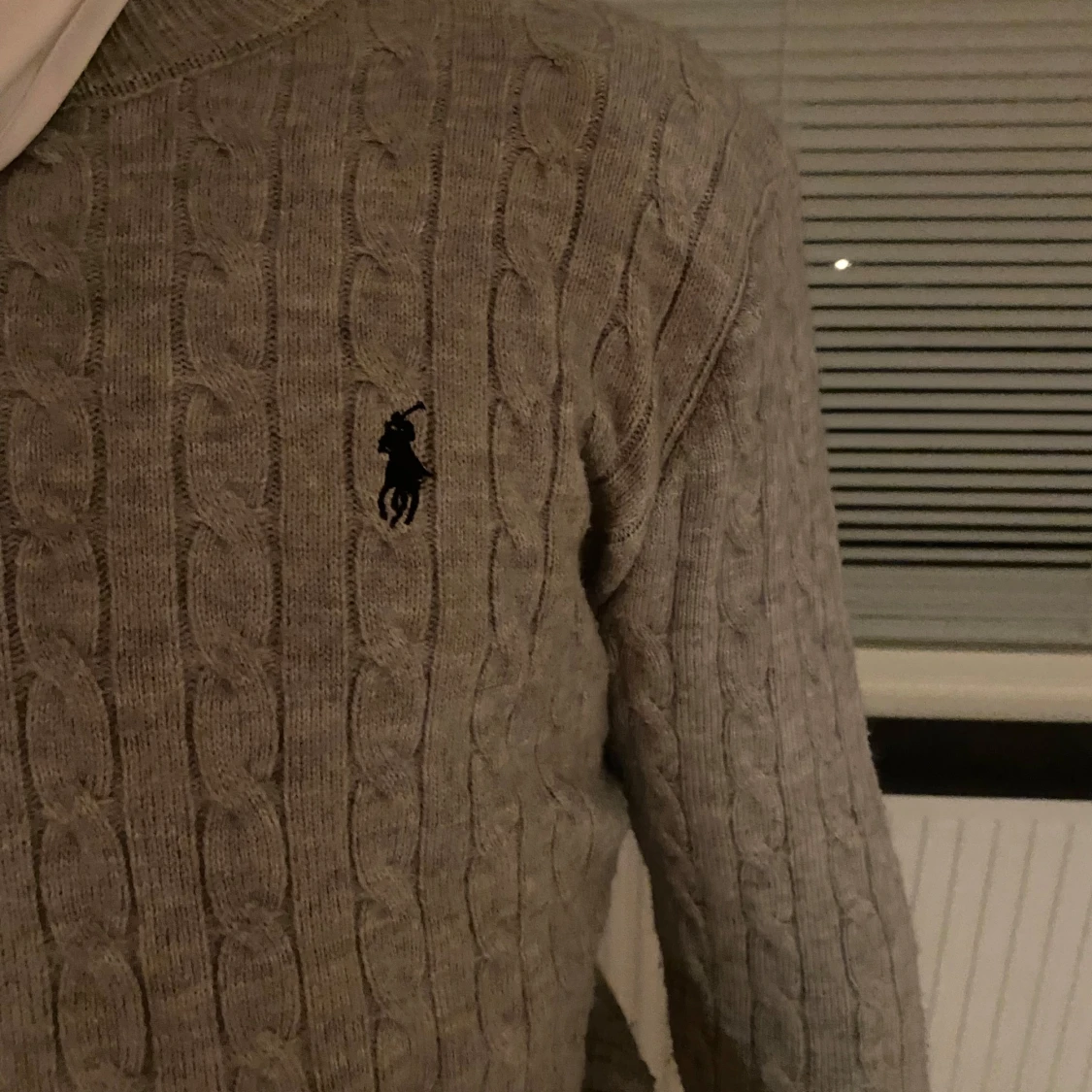 Grå kabelstickad tröja Polo Ralph Lauren - 1