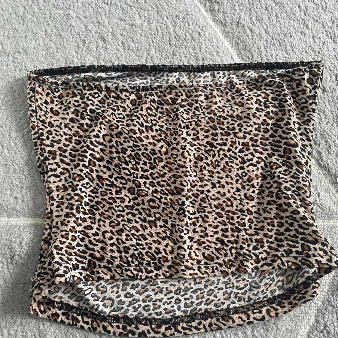 Leopardmönstrad tubtopp - 1