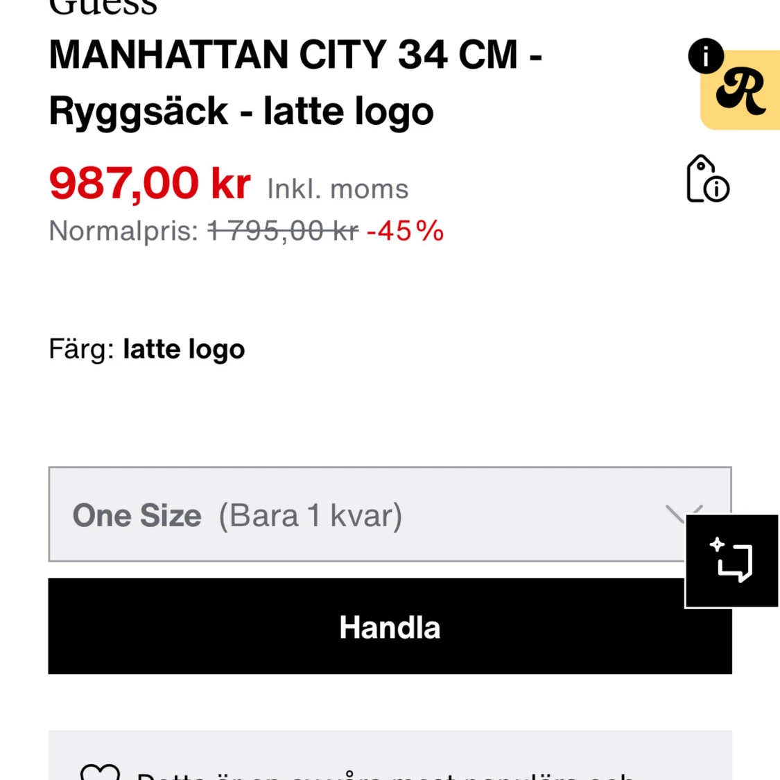 Beige ryggsäck Guess Manhattan City - 3