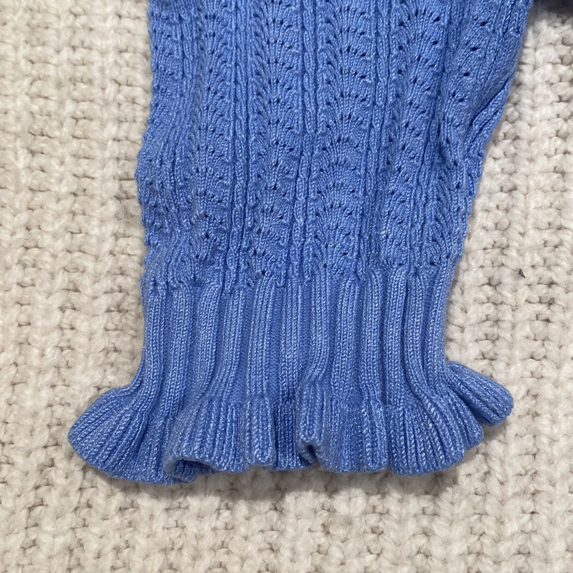 Blå stickad topp Holly & Whyte - 3