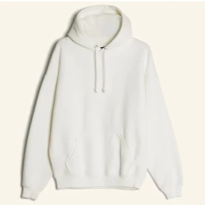 Vit oversized hoodie med huva - Perfekt för lager på lager outfits! Knappt ens använd💘 skickar egna bilder vid köp