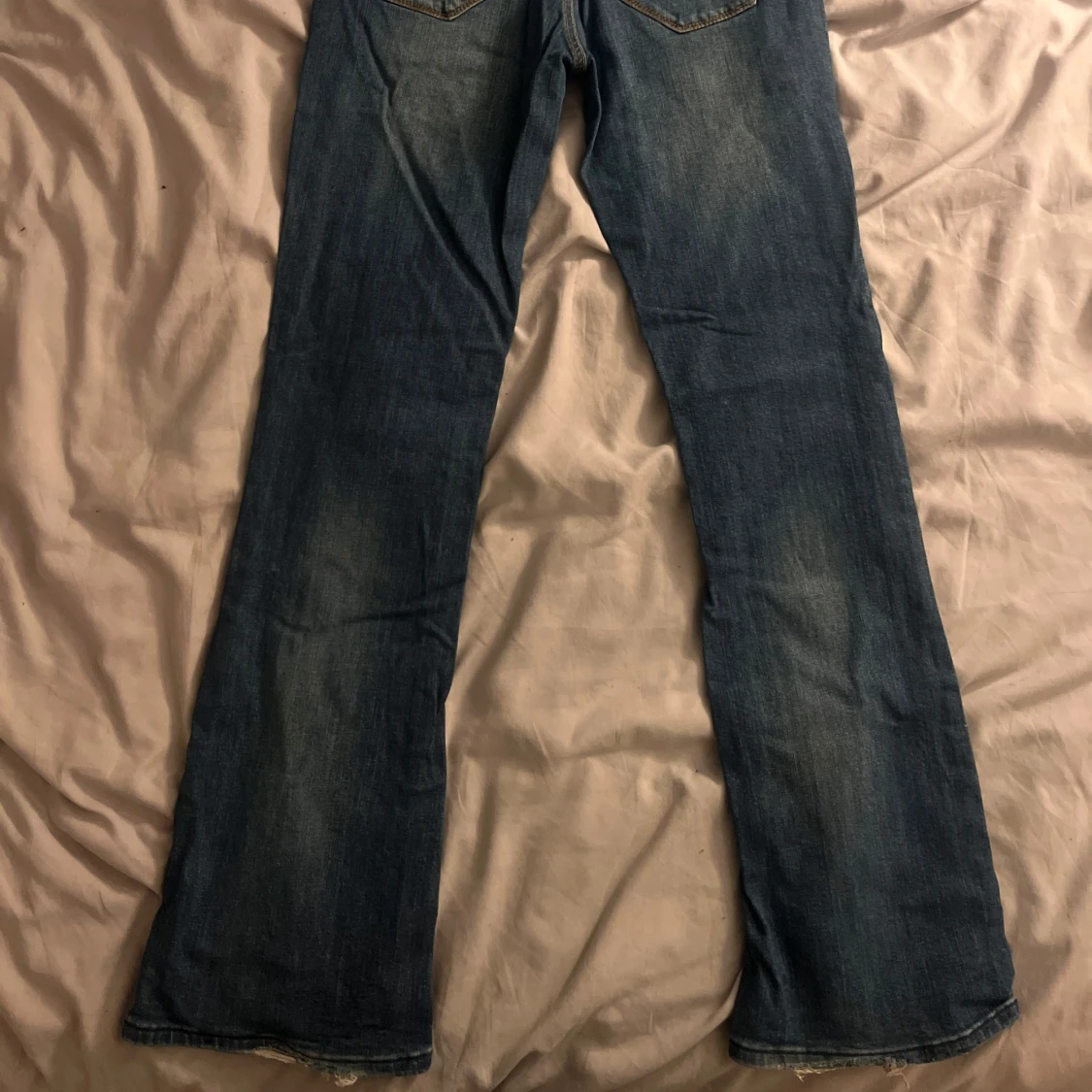 Blå bootcut jeans från Lee - 2