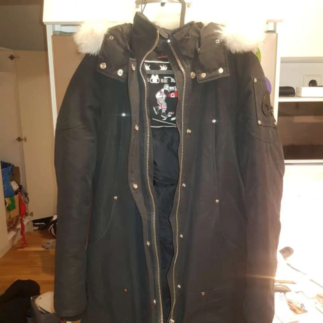 Svart parkas från Moose Knuckles