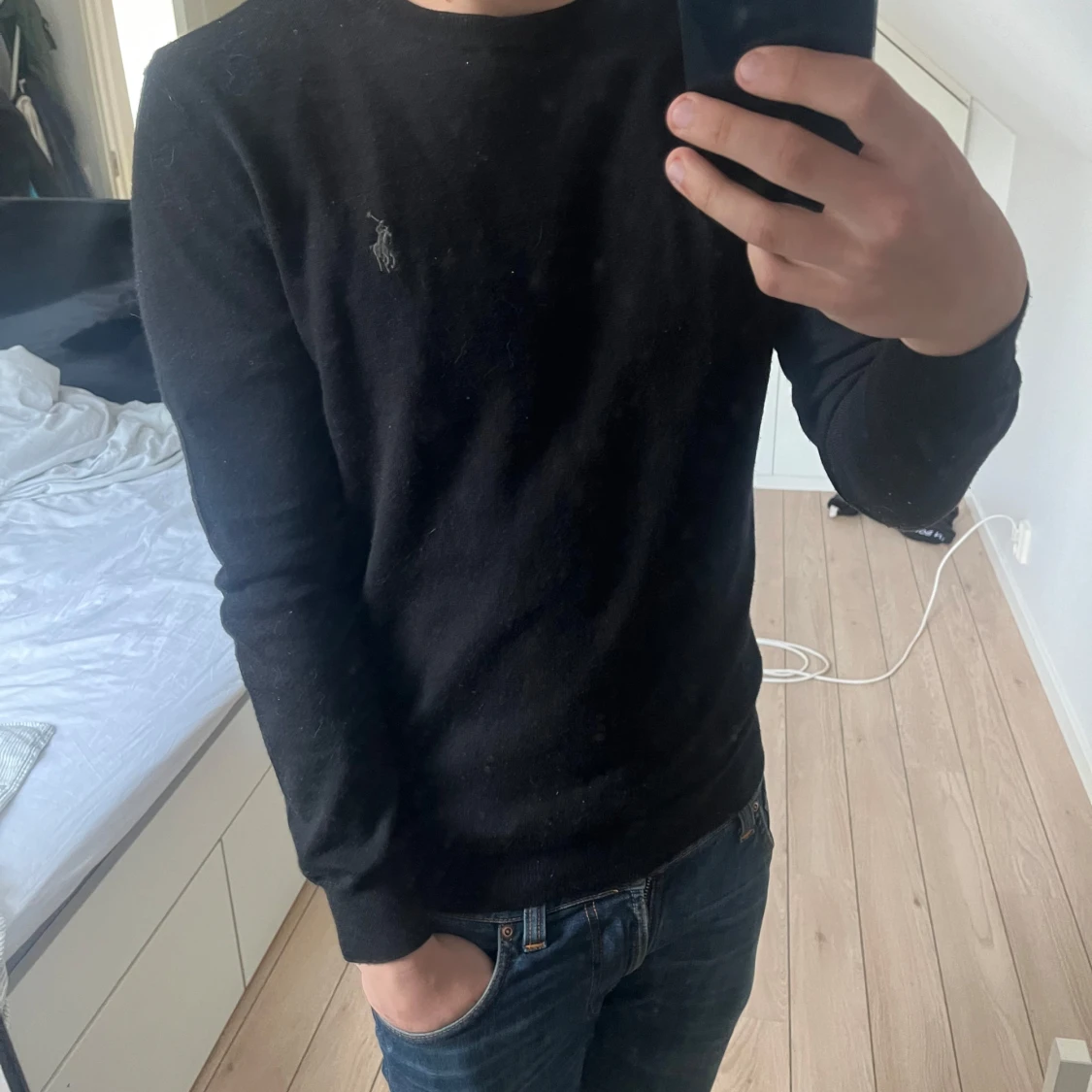 Svart merinoull tröja från Ralph Lauren - 1