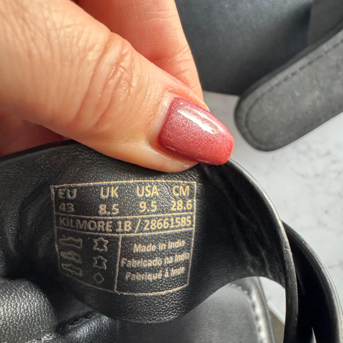 Svarta sandaler i skinn från Gant - 2