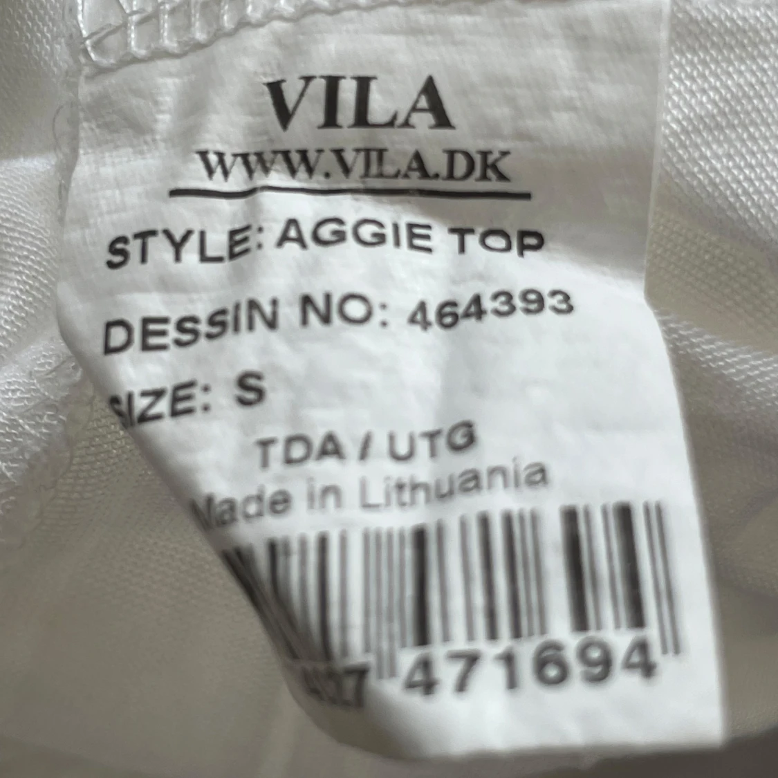 Vit topp från Vila, storlek S - 2