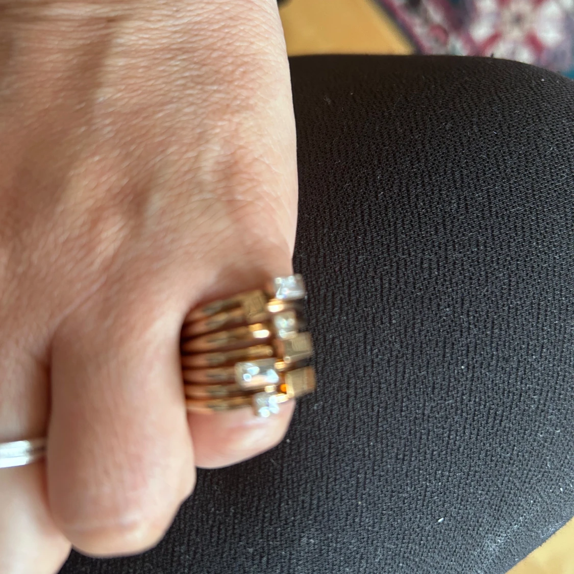 Edblad Guldiga stapelringar st 16  - 3