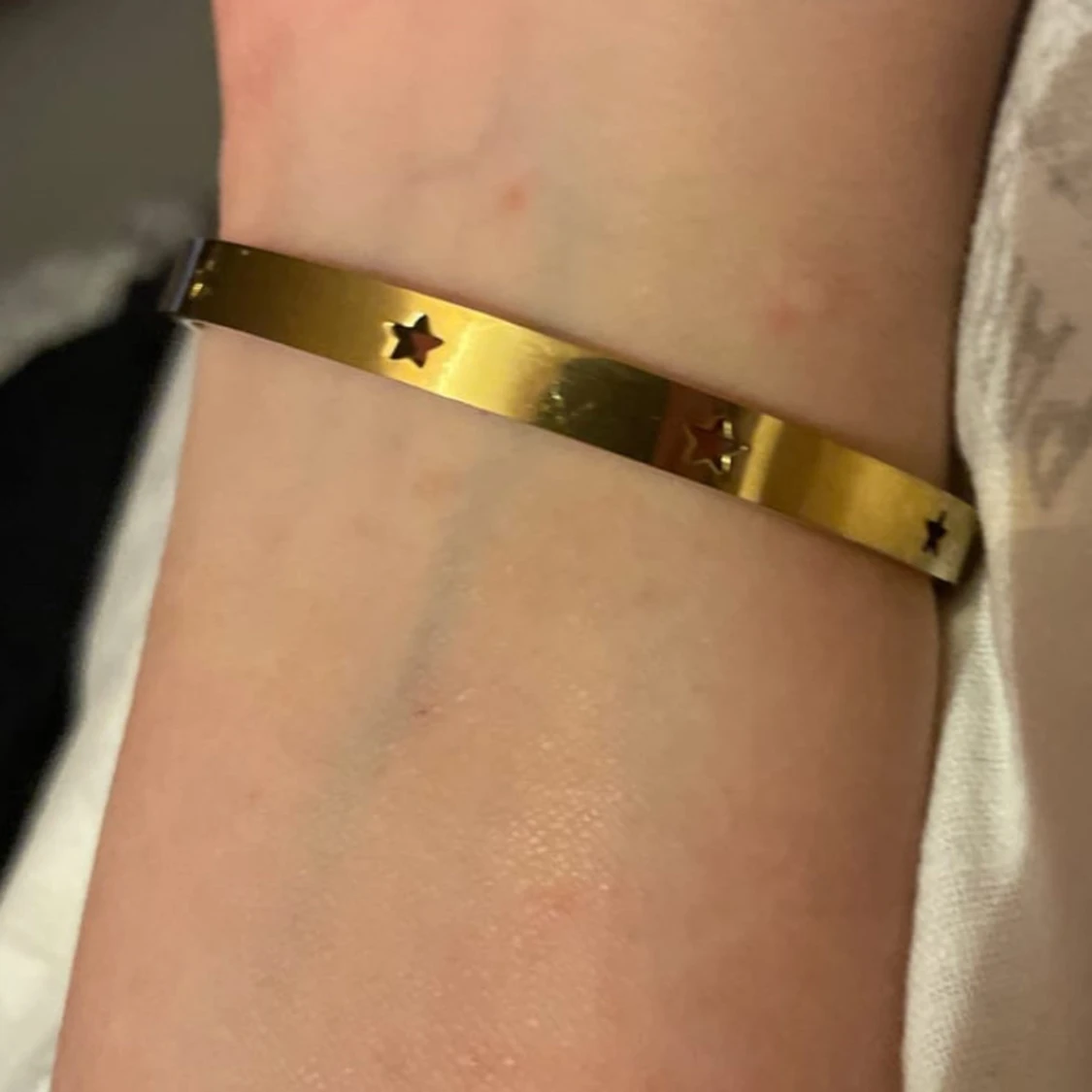 Guld bangle rostfritt - 1