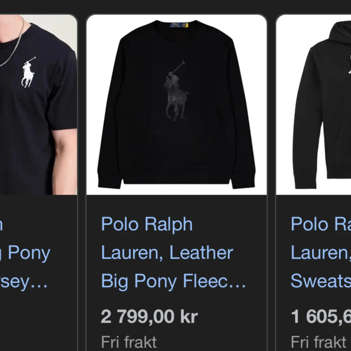Svart sweatshirt Polo Ralph Lauren - 3