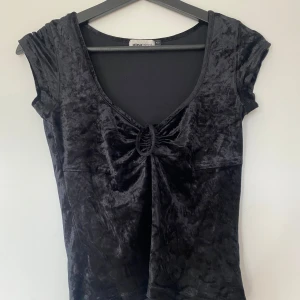 Kortärmad sammetstopp från Gina tricot - I väldigt bra skick, normal i storleken 