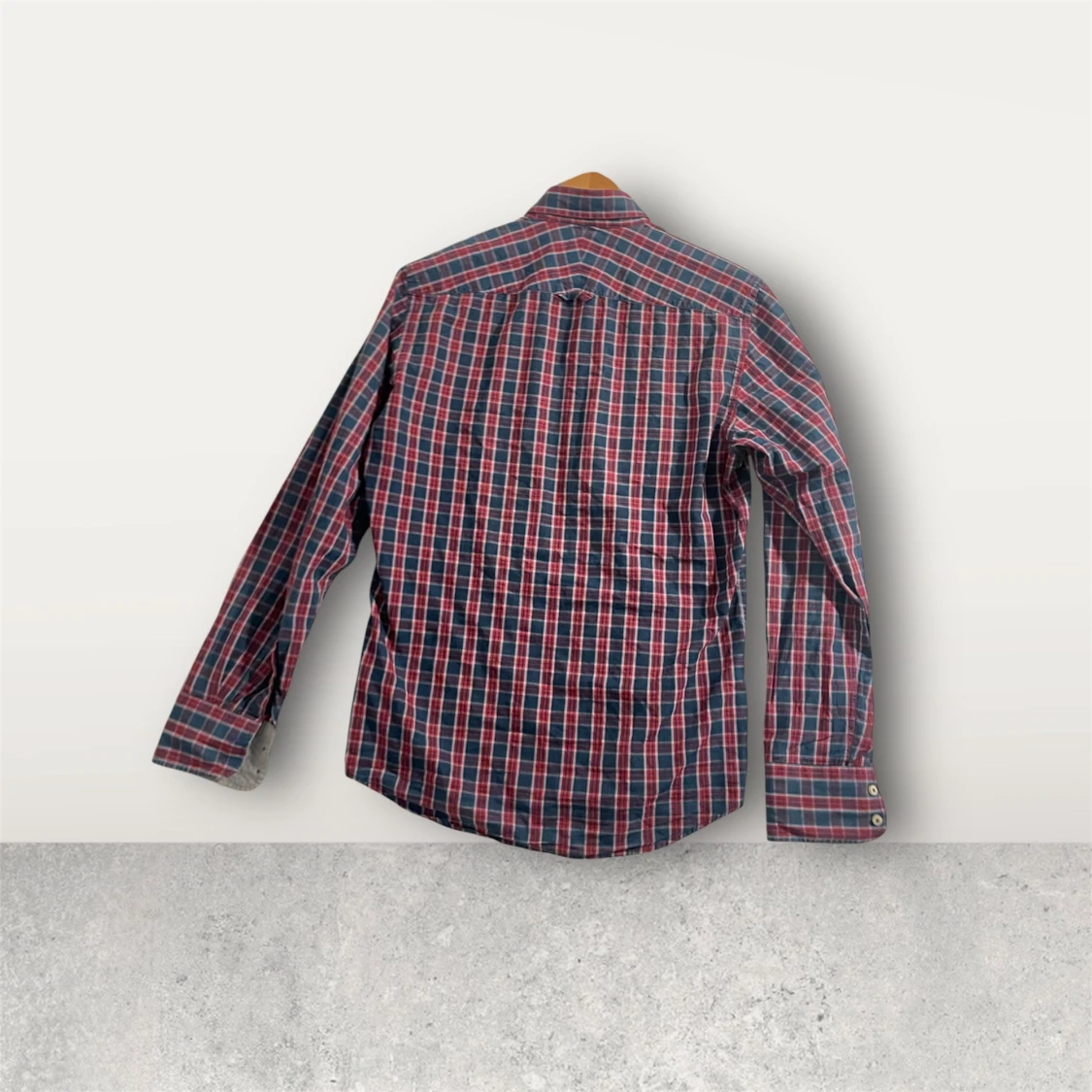 Rutig skjorta från Morris, blå/röd - 2