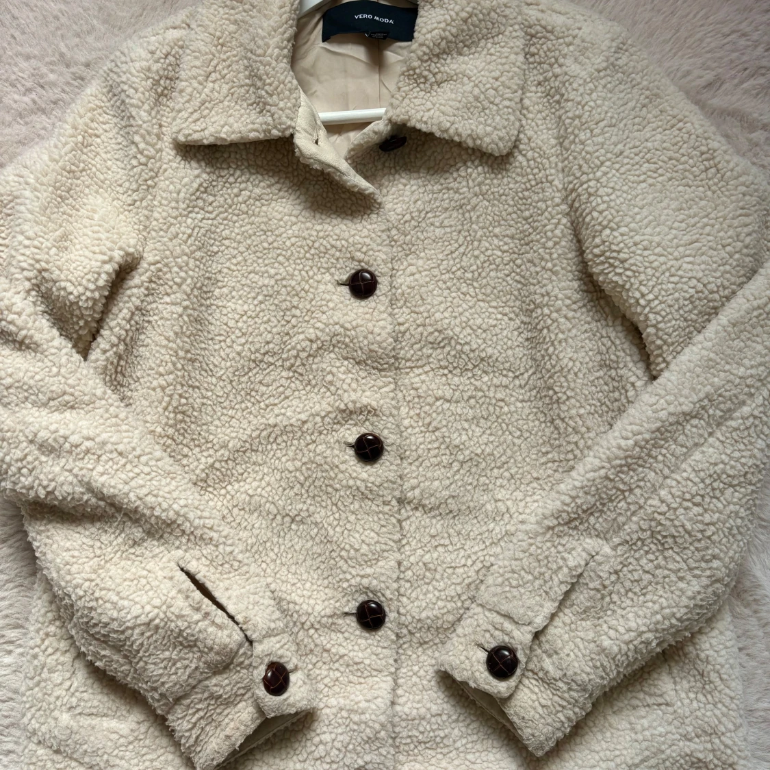 Teddyjacka beige S