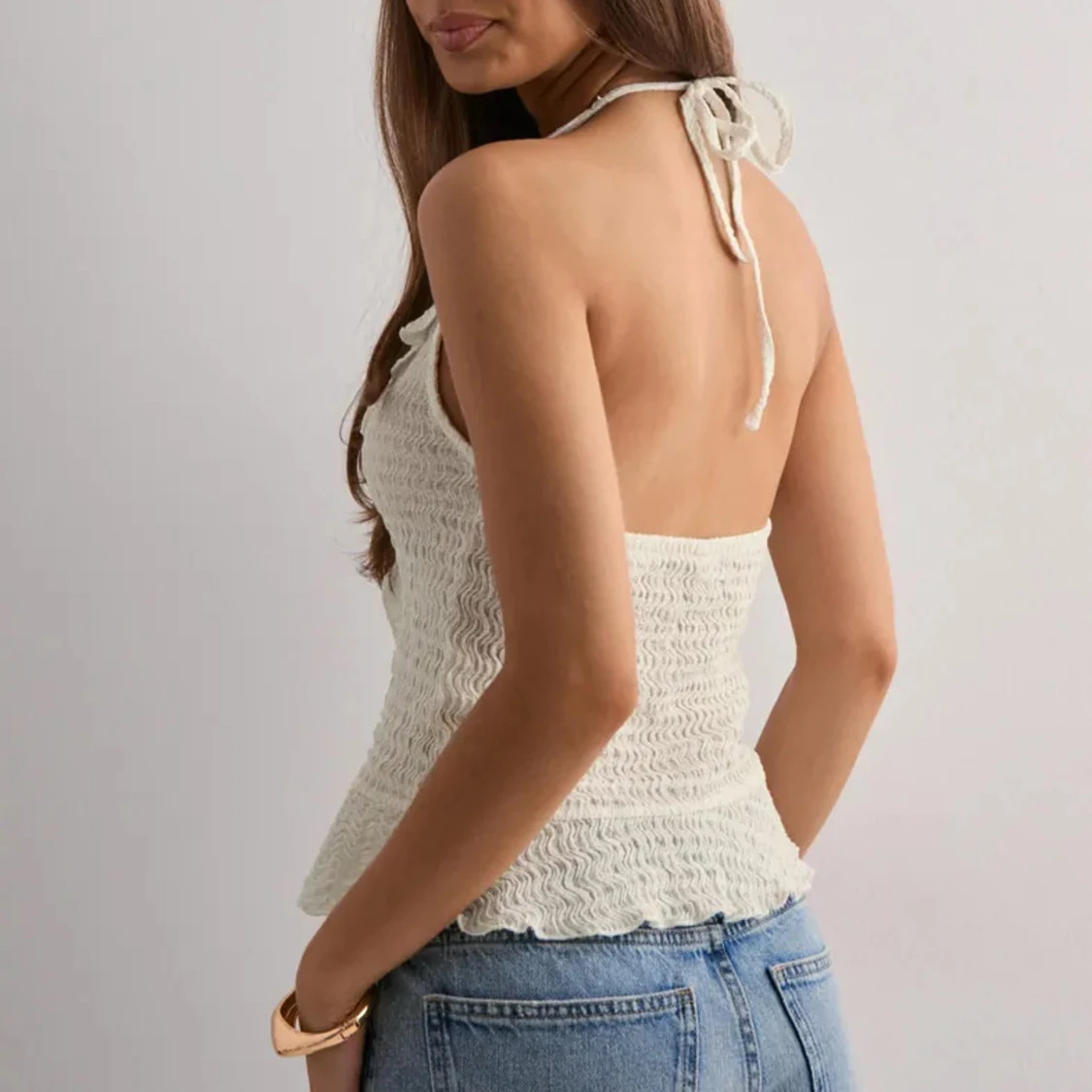 Lovely Halterneck Frill Top - Nelly - 1