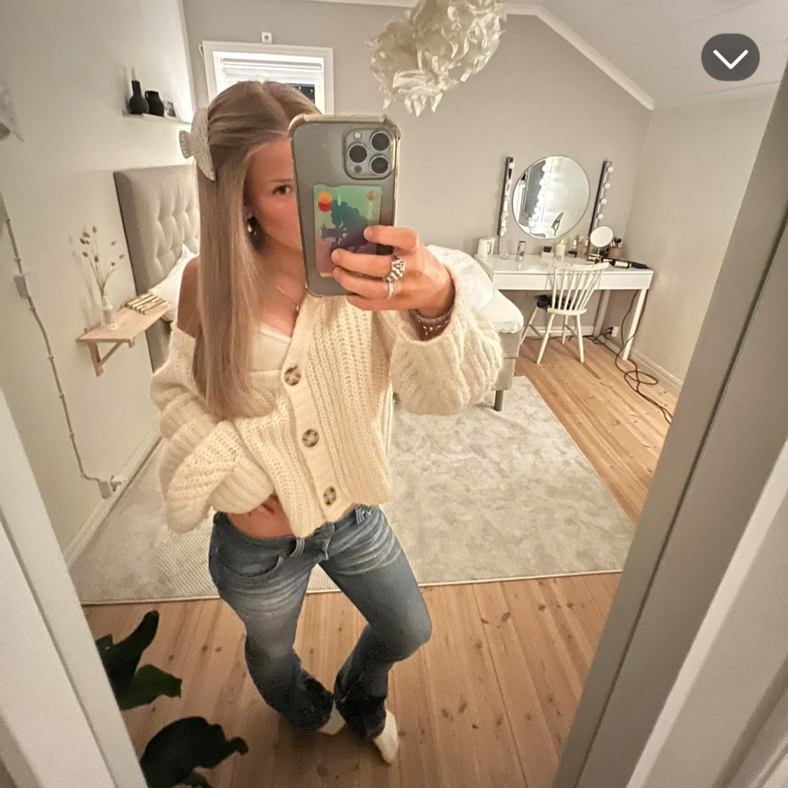 Blå lågmidjade bootcut jeans från ONLY - 1