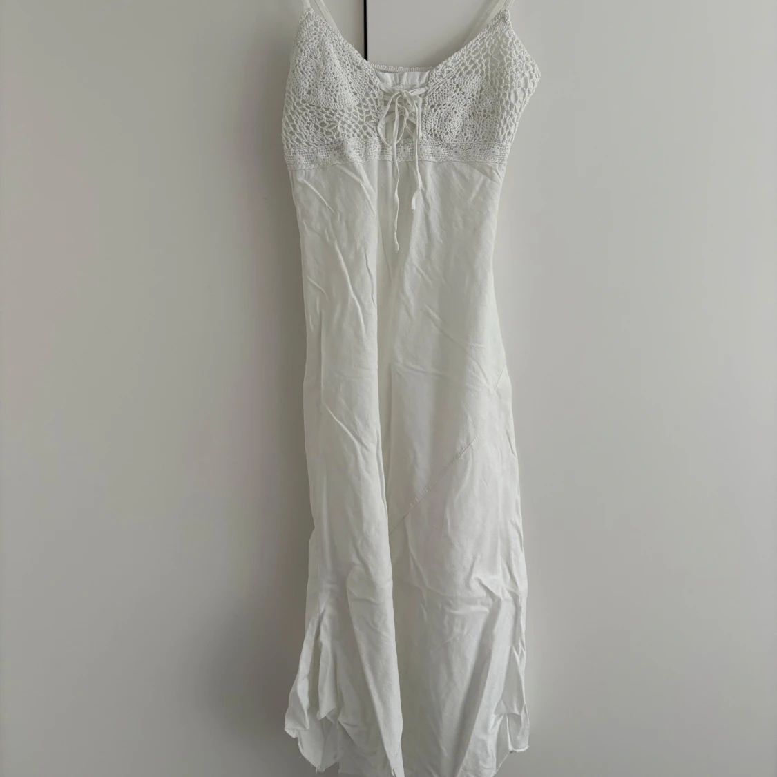 Vit långklänning Vintage