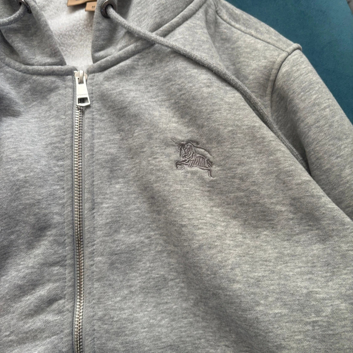 Helt ny Grå hoodie från Burberry med dragkedja - 2