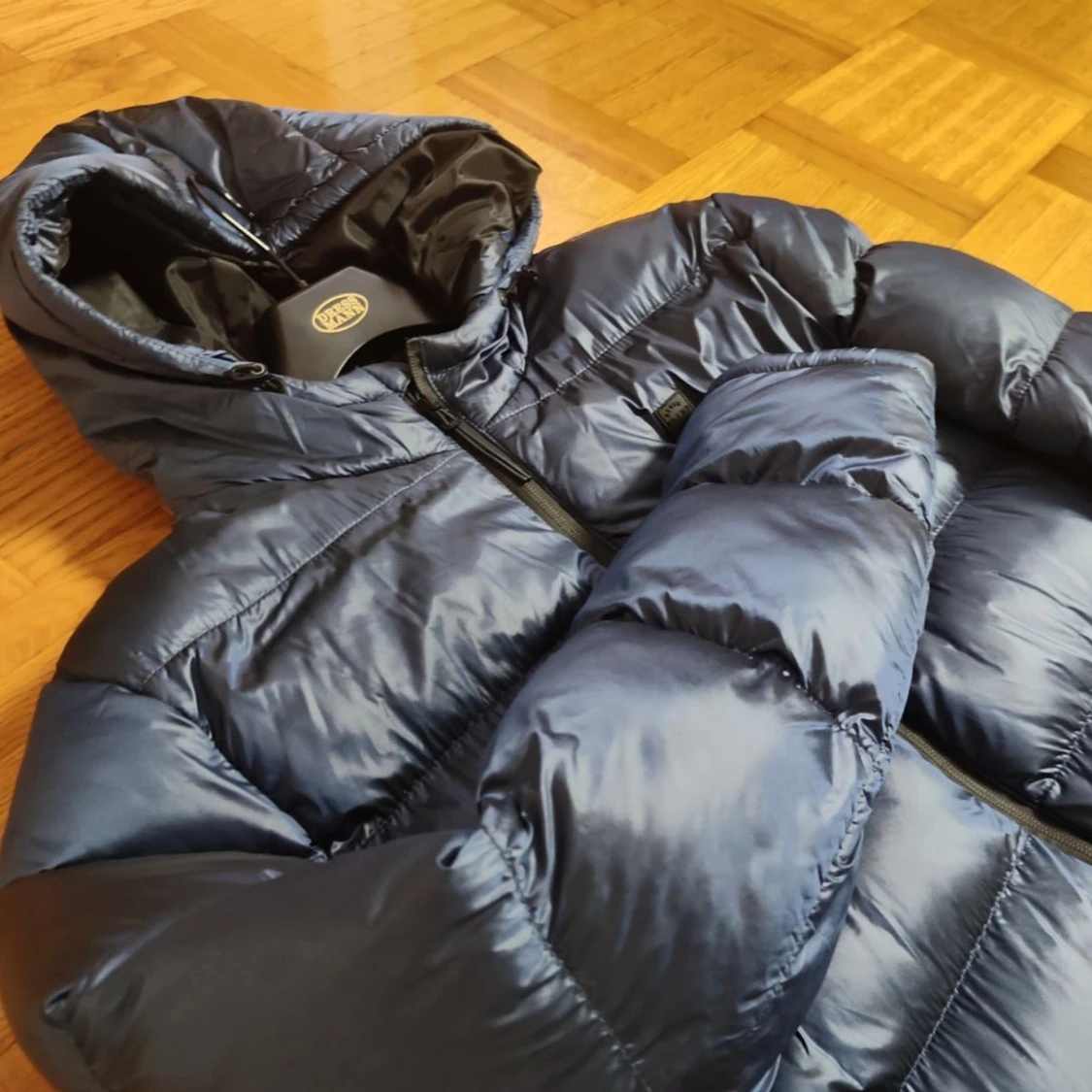 Mörkblå Dunnjacka, Storlek L - 2