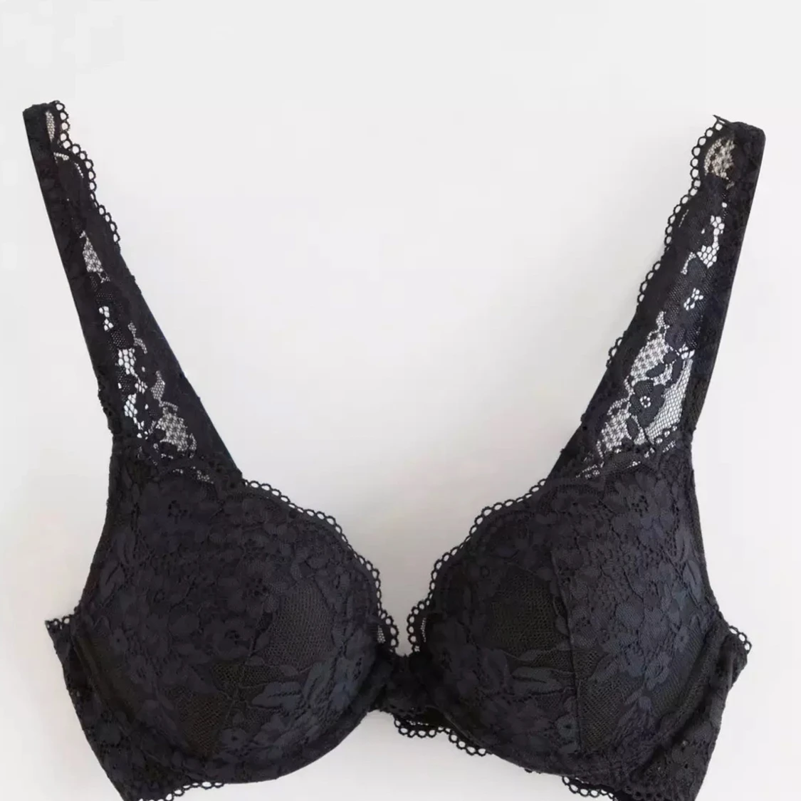 Svart spets-bh