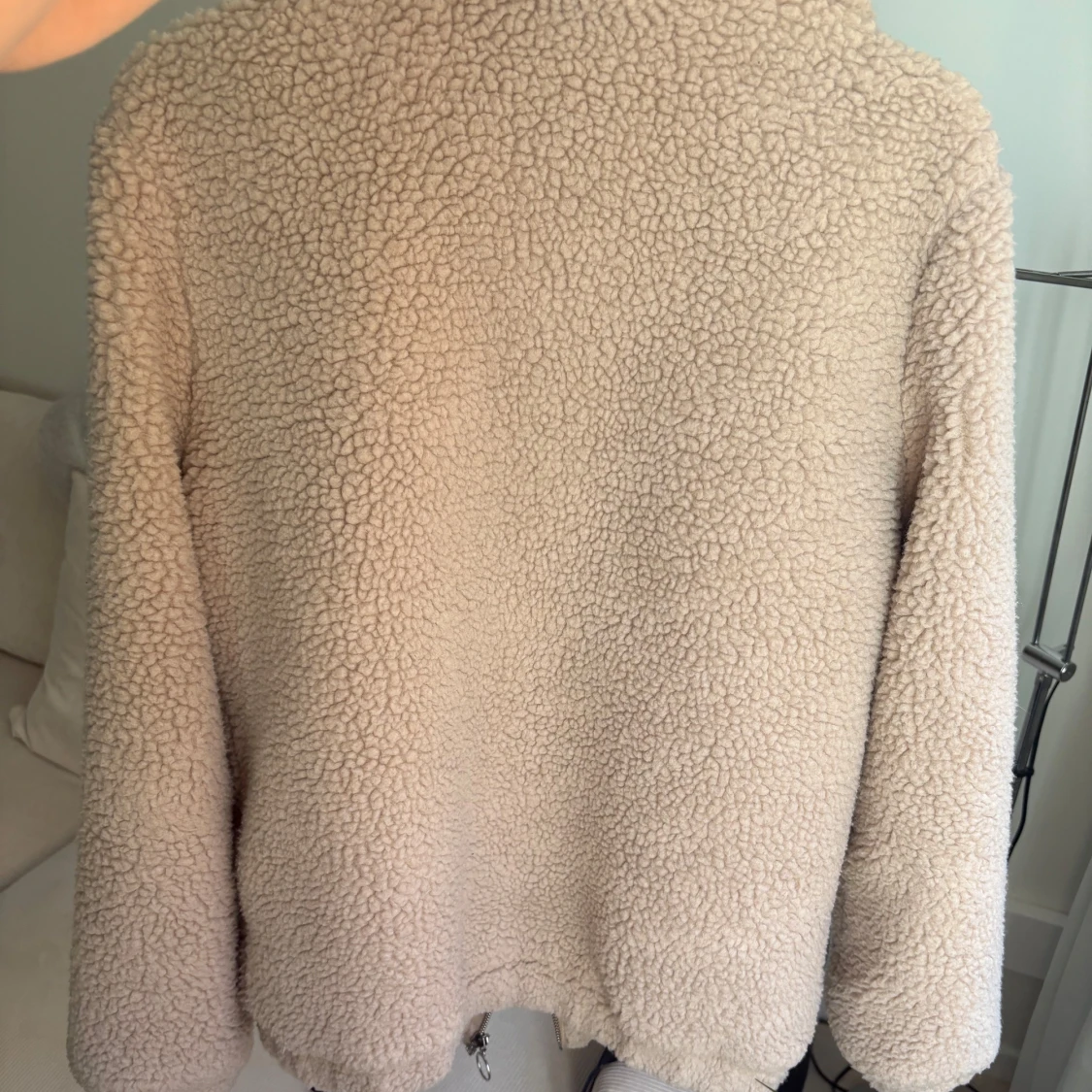 Beige teddyjacka - 1