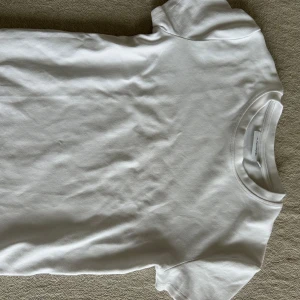 Vit t-shirt från Junkyard - Säljer en klassisk vit t-shirt från Junkyard i storlek M. Den är tillverkad i mjukt bomullsmaterial och har en normal passform med korta ärmar. Perfekt basplagg för alla tillfällen! Lite tajtare och tjockare material men helt ny och har inte använt 