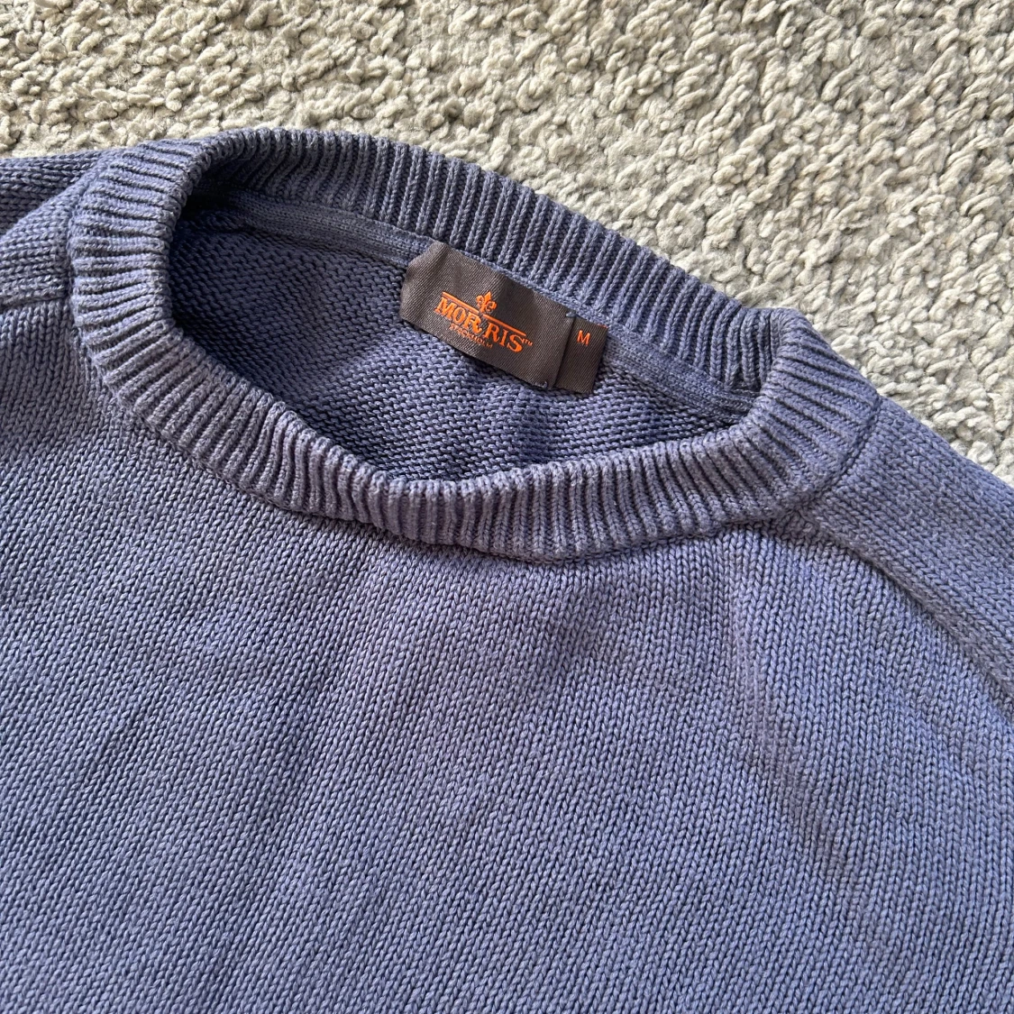 Blå stickad tröja från Morris - 1