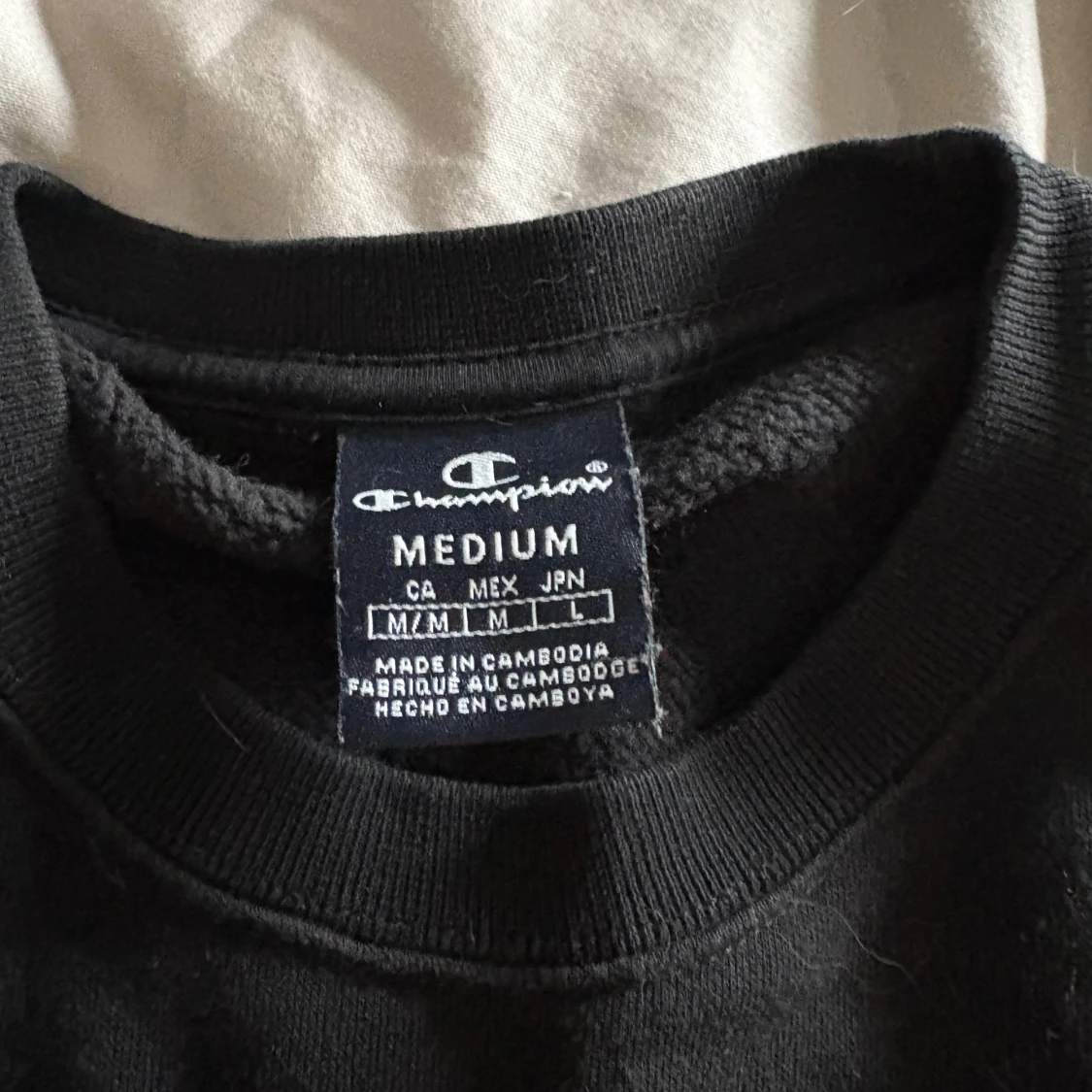 Svart Champion sweatshirt med logoband - 2