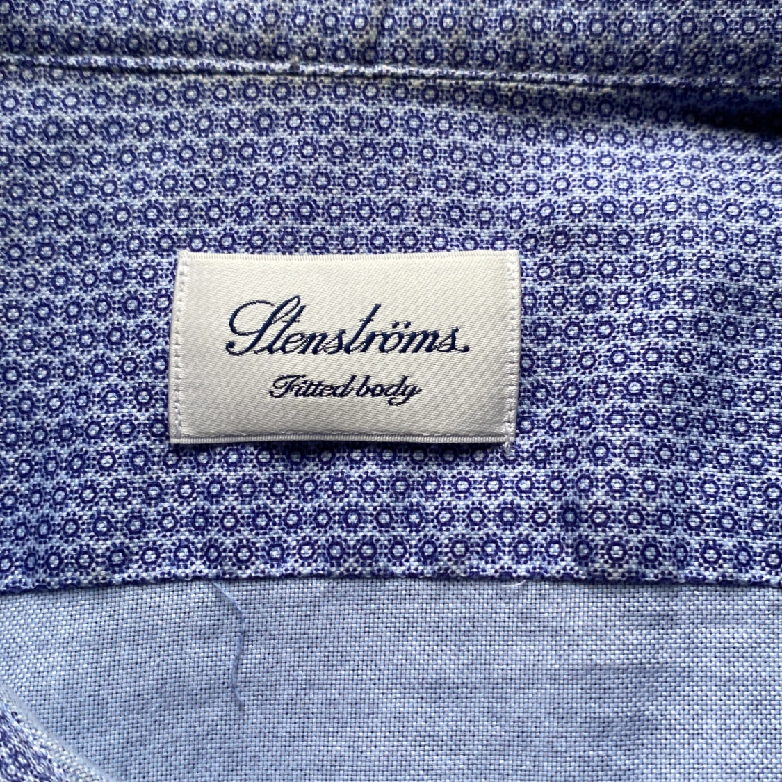 Blå mönstrad skjorta från Stenströms - 1