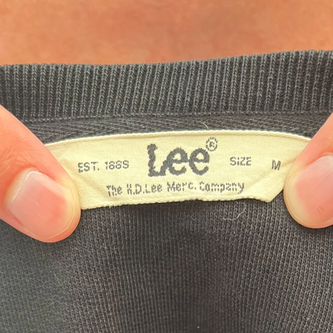 Svart sweatshirt från Lee med logga - 3