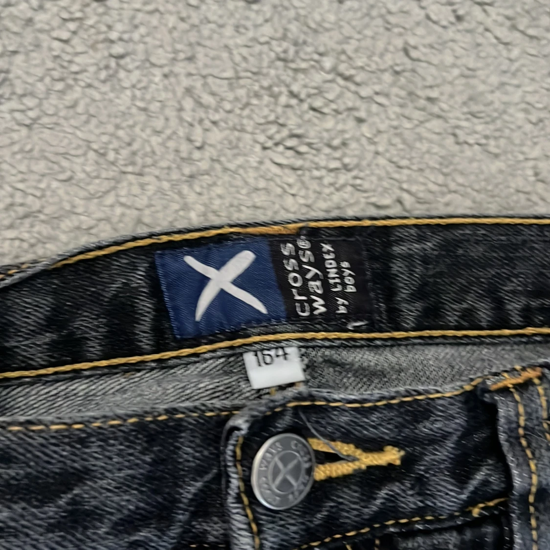 Mörk grå jeans från Cross Ways lindex, stl 164 - 3