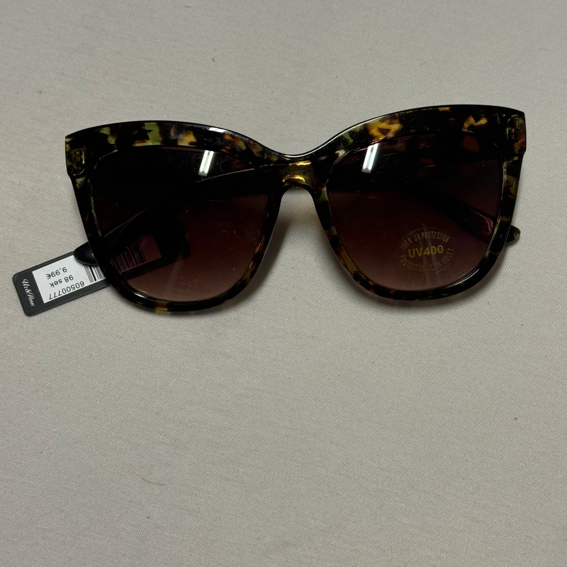 Bruna leopardmönstrade solglasögon