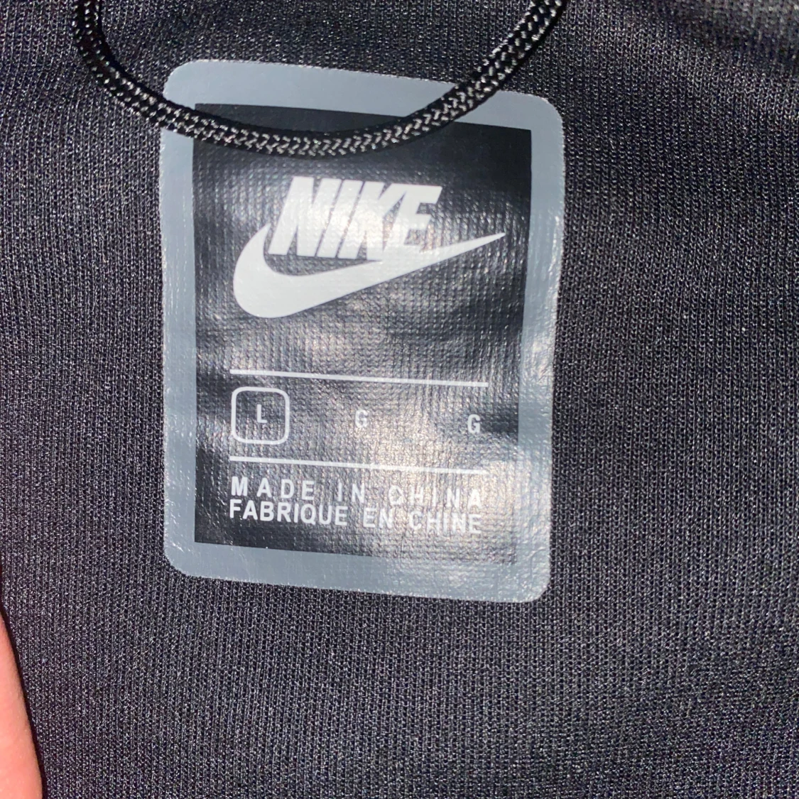 Svart Nike hoodiejacka med dragkedja nike tech fleece - 2