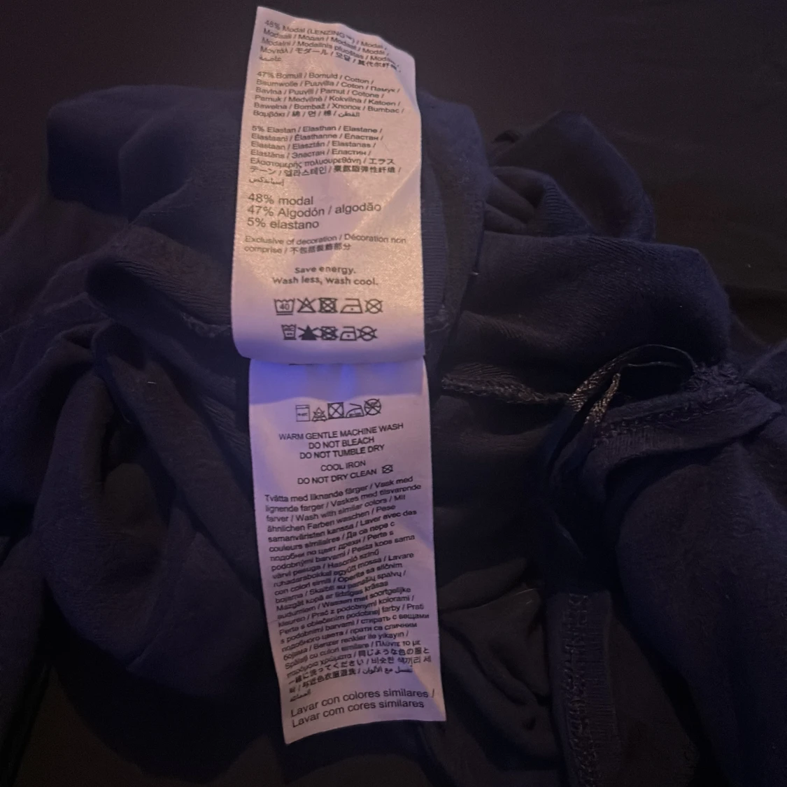 Mörkblå långärmad topp Gina Tricot - 3