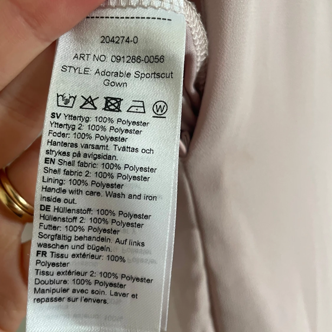 Ljusrosa långklänning från Only Eve - 3