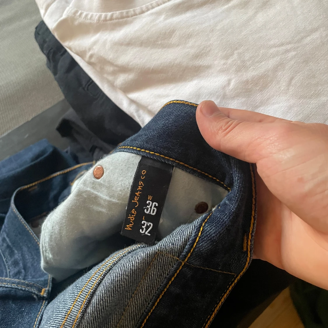 Mörkblå jeans från Nudie Jeans, 36/32 - 3