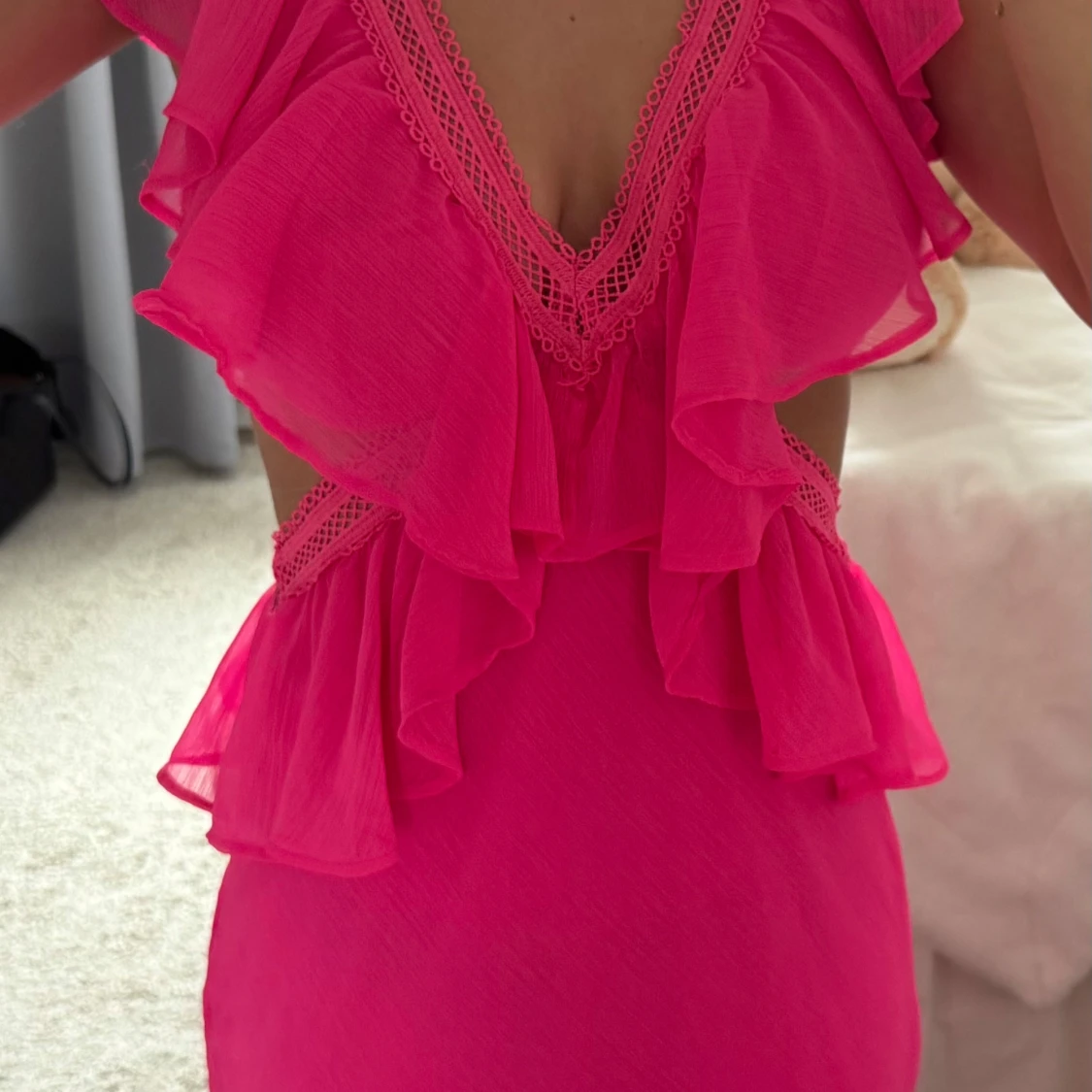 Lång volangklänning  - 2