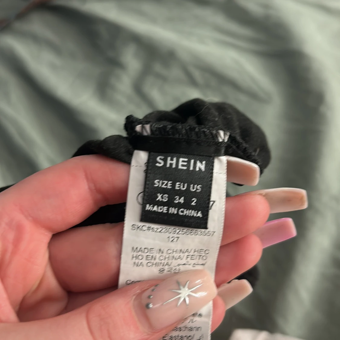 Svart bandeau tubtopp från SHEIN XS - 2