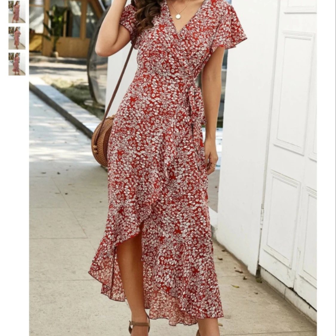 🍒Omlottklänning med volanger🍒 - 3