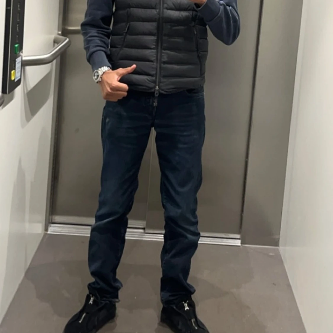 J.Lindeberg Mörk Blåa Jeans (W30 L32) - 1