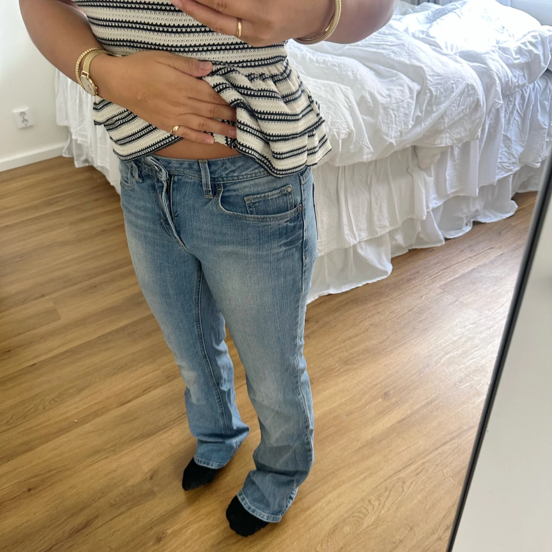 Lågmidjade jeans  - 1